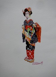 Geisha 1  7x9 $150