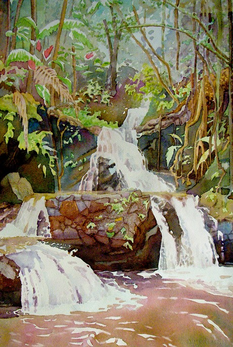 Hilo Waterfall  14x20
